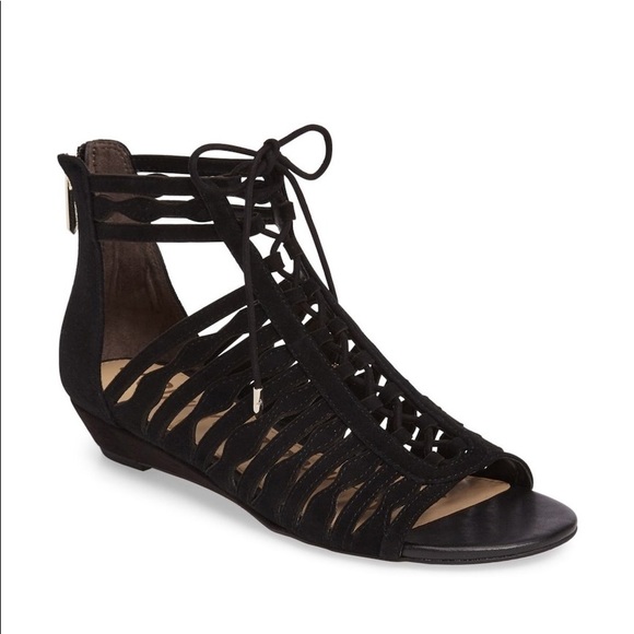 Sam Edelman Shoes - Sam Eldelmen | Brand New Lace Up Black Sandal 8.5